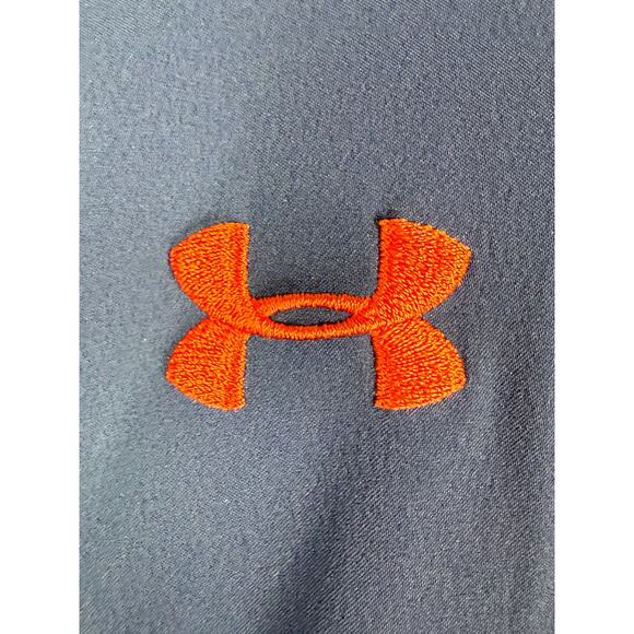Auburn Tigers War Eagle Under Armour Woven Sideline Shirt Blue Orange‎ XL NCAAf - Picture 3 of 11